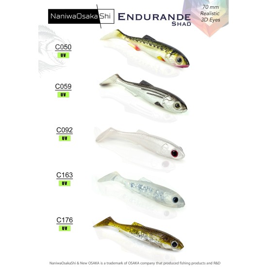 Nanıwaosakashı Endurande Shad 70Mm Sılıkon Yem