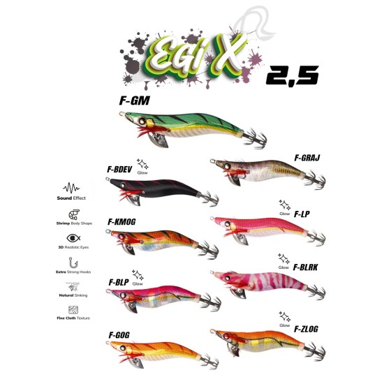 Fujin Egix 2.5 10Gr Kalamar Zokası