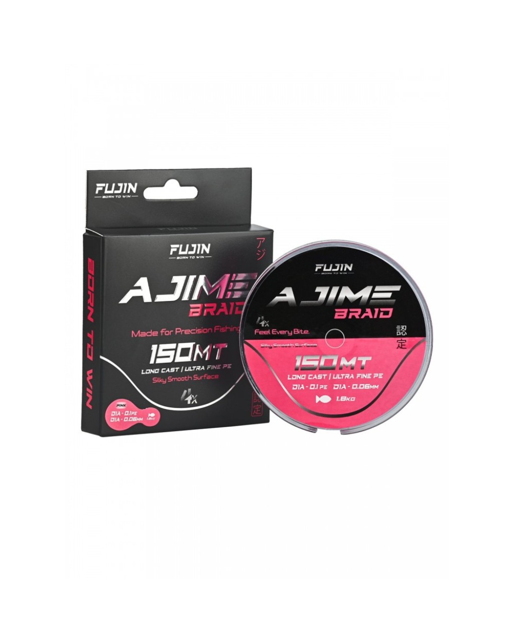 Fujin Ajime Braid 4X 150Mt Pink İp Misina