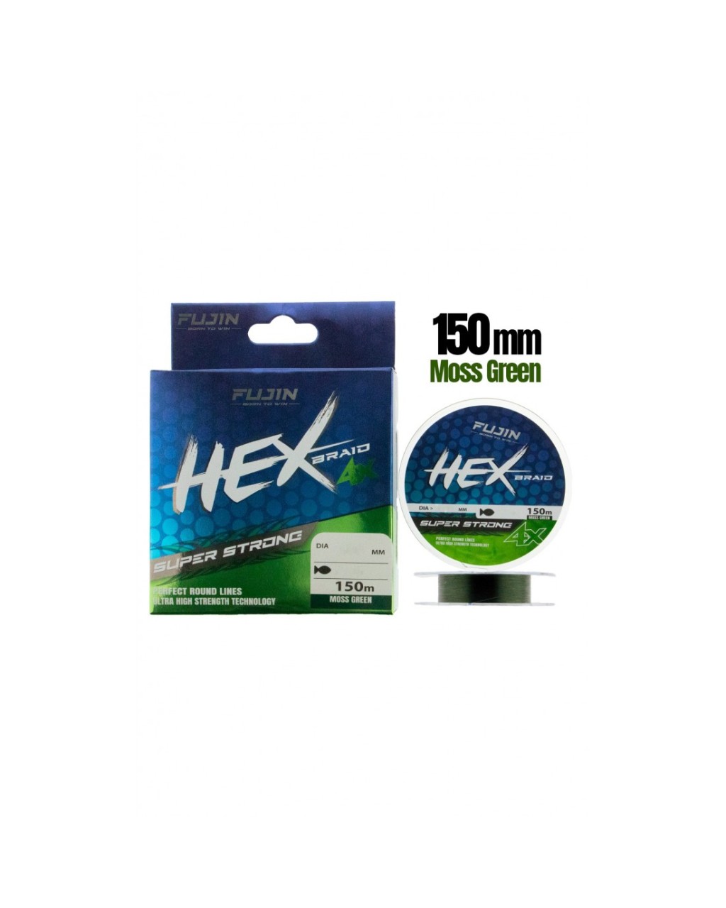 Fujin Hex 4X 150Mt Moss Green İp Misina