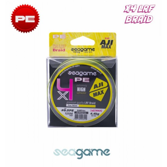 Seagame Ajı Max X4 Pe 125M Fluo Yellow İp Misina