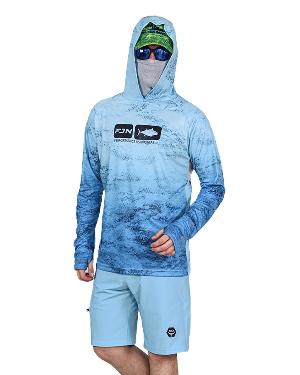 Fujin Pro Angler T-Shirt Blue Wave Xlarge (Xl)