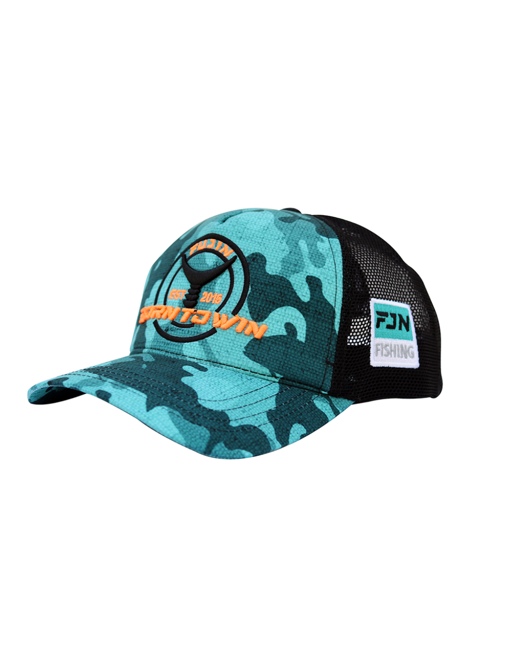 Fujin Turkuaz Camo Fish Balıkçi Sapkasi