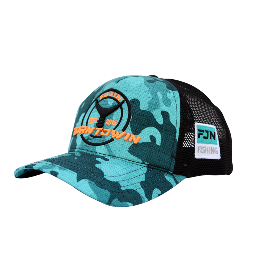 Fujin Turkuaz Camo Fish Balıkçi Sapkasi