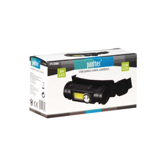 Panther Pt-5980 Usb Sarjlı Kafa Lambası
