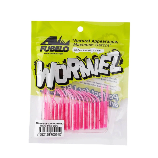 Fubelo Wormiez 5.2 Cm Lrf Silikon Yem Whıte Pınk Glow