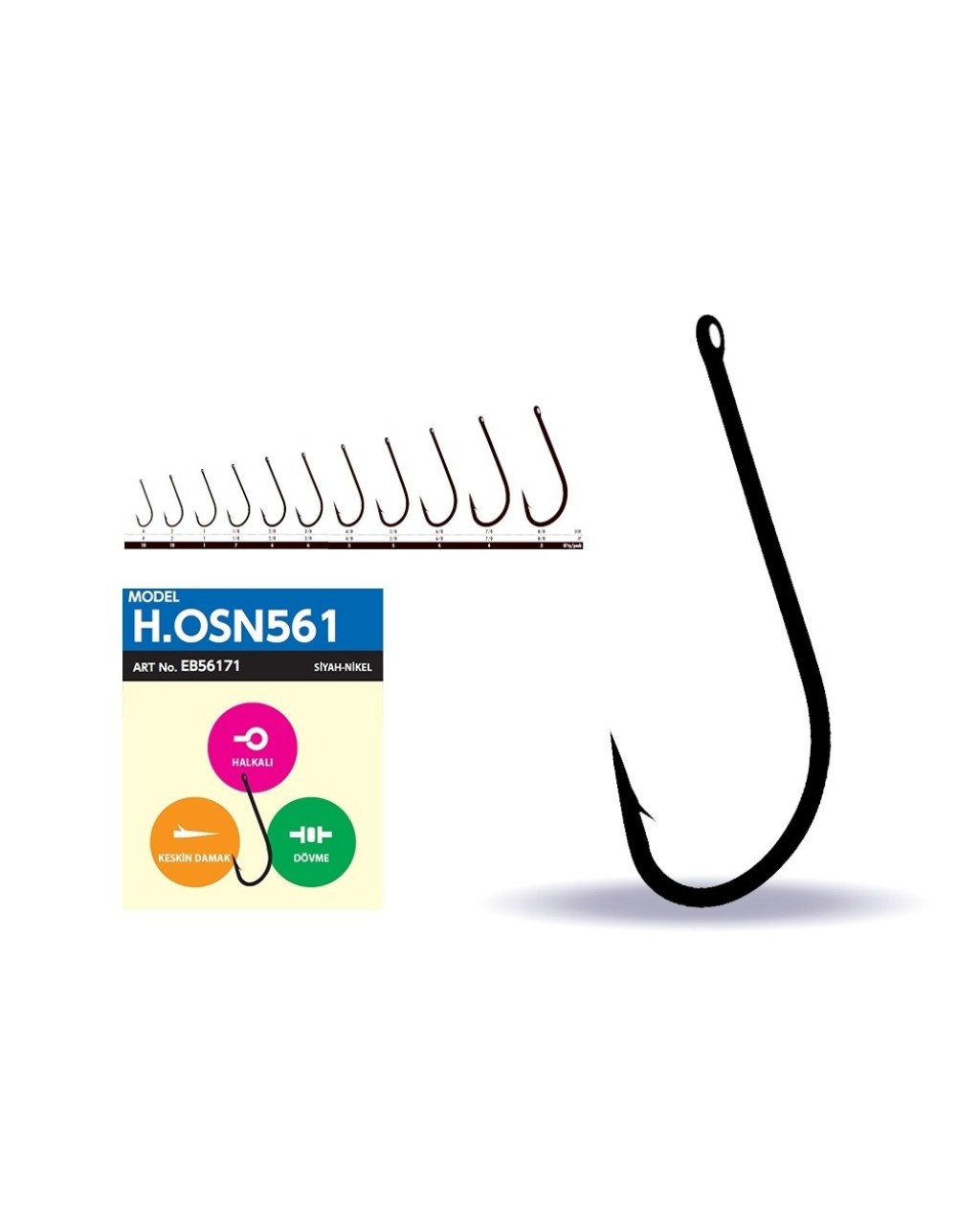 Hosn 561 Black Nıckel     7  Lı  Pk  No: 1/0