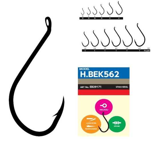 Hbek 562 Black Nıckel   6 Lı No: 1/0