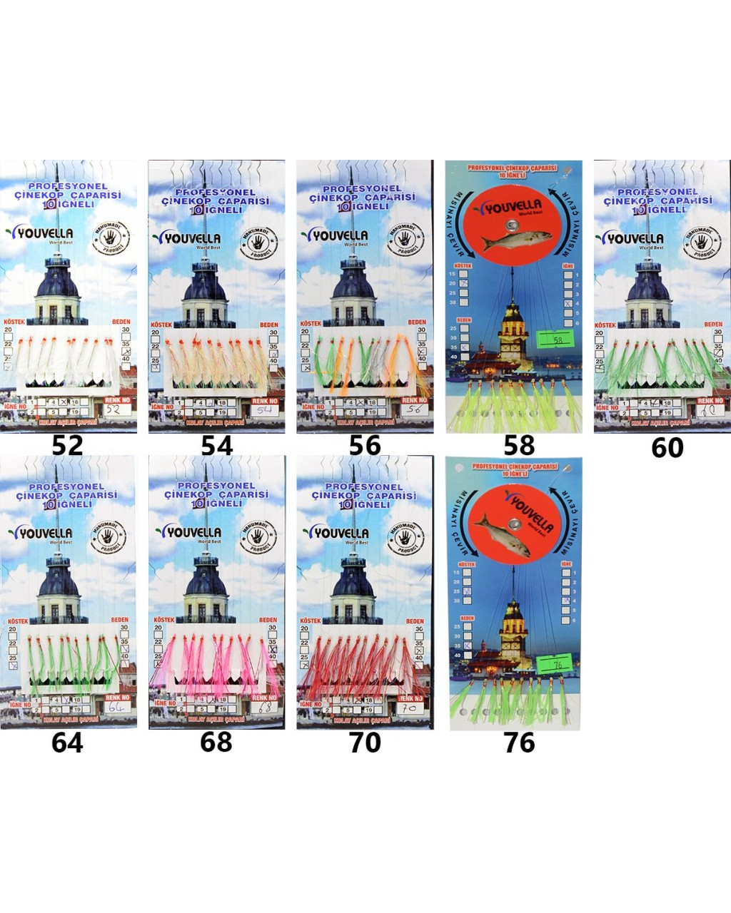 Çaparı Kolay Açılır 10 Igne  Renk  58