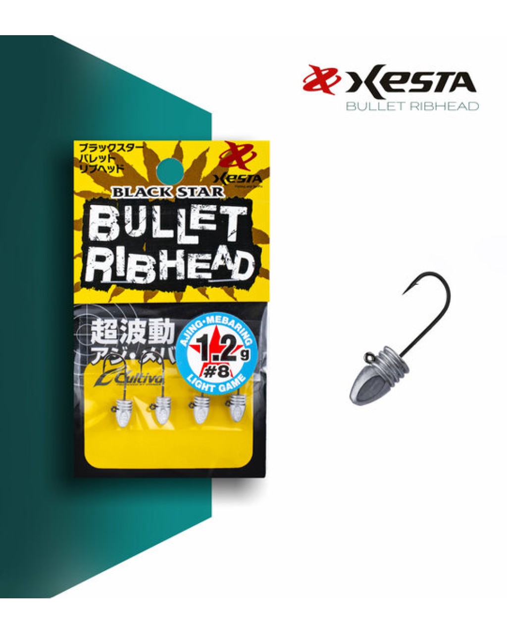 Xesta Bullet Rıbhead Jıg Head #6 4P 2.5G