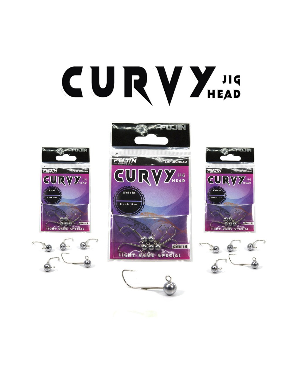 Fujin Curvy Jig Head 1.4Gr #6