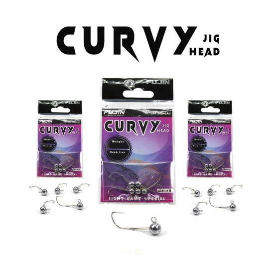 Fujin Curvy Jig Head 1.4Gr #6
