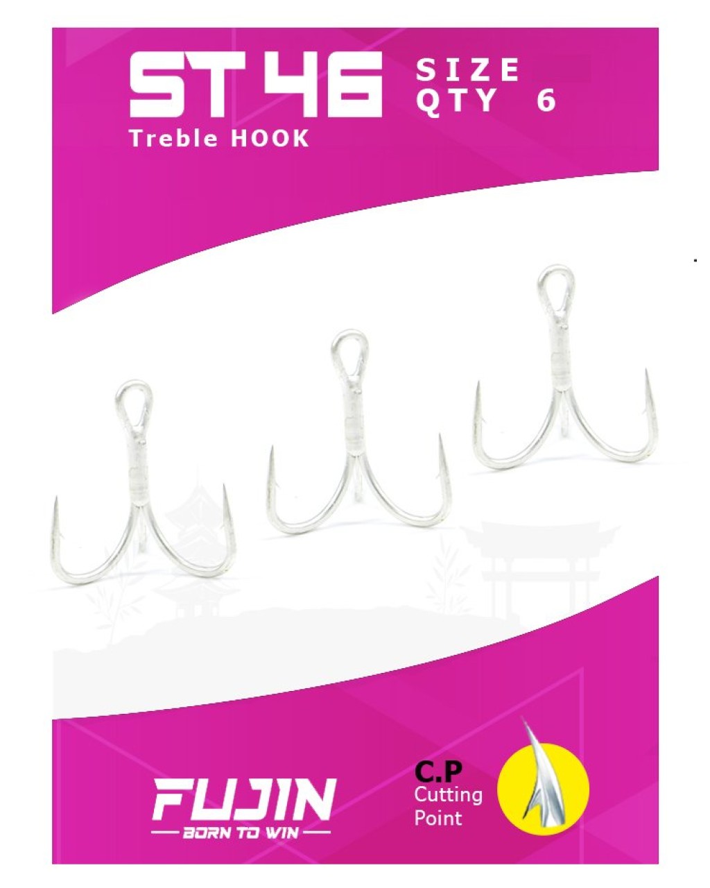Fujin St46 #3 Nickel Üçlü Maket Balık Ignesi
