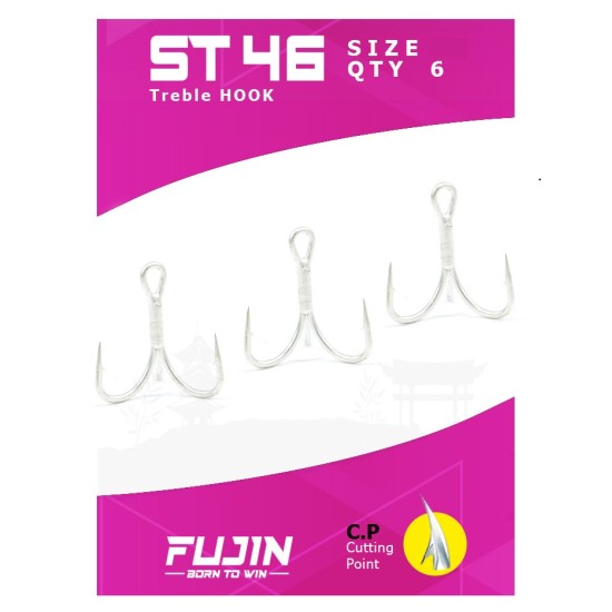 Fujin St46 #3 Nickel Üçlü Maket Balık Ignesi