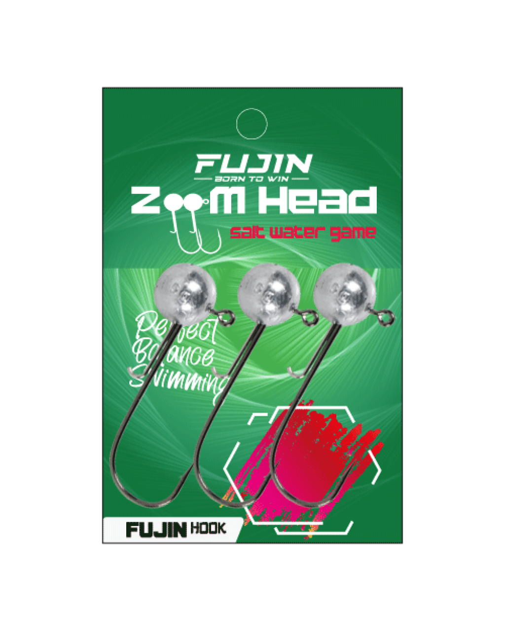 Fujin Zoom Head #2/0 1.5Gr Jighead