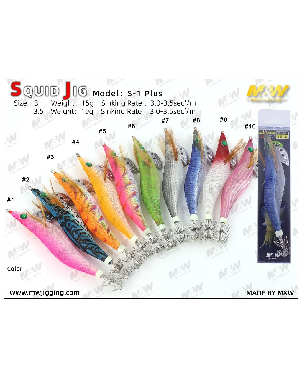 Mw Squıd Jıg No:3 Color:1