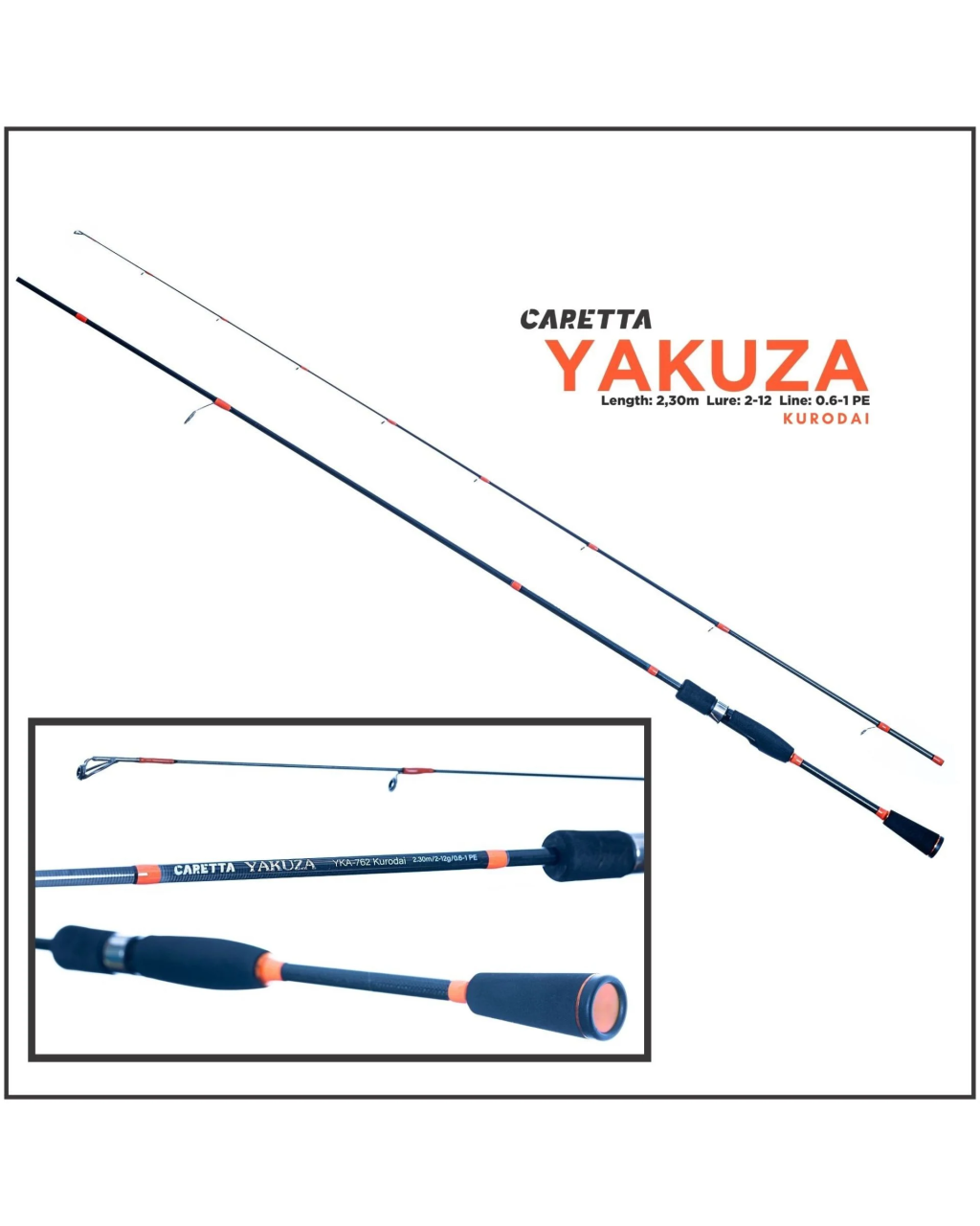 Caretta Yakuza Kurodai 2-12G 2.30M Lrf Kamışı