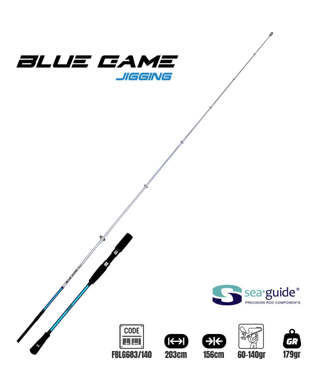 Fujin Bluegame Jigging 203Cm 60-140Gr Jig Kamışı