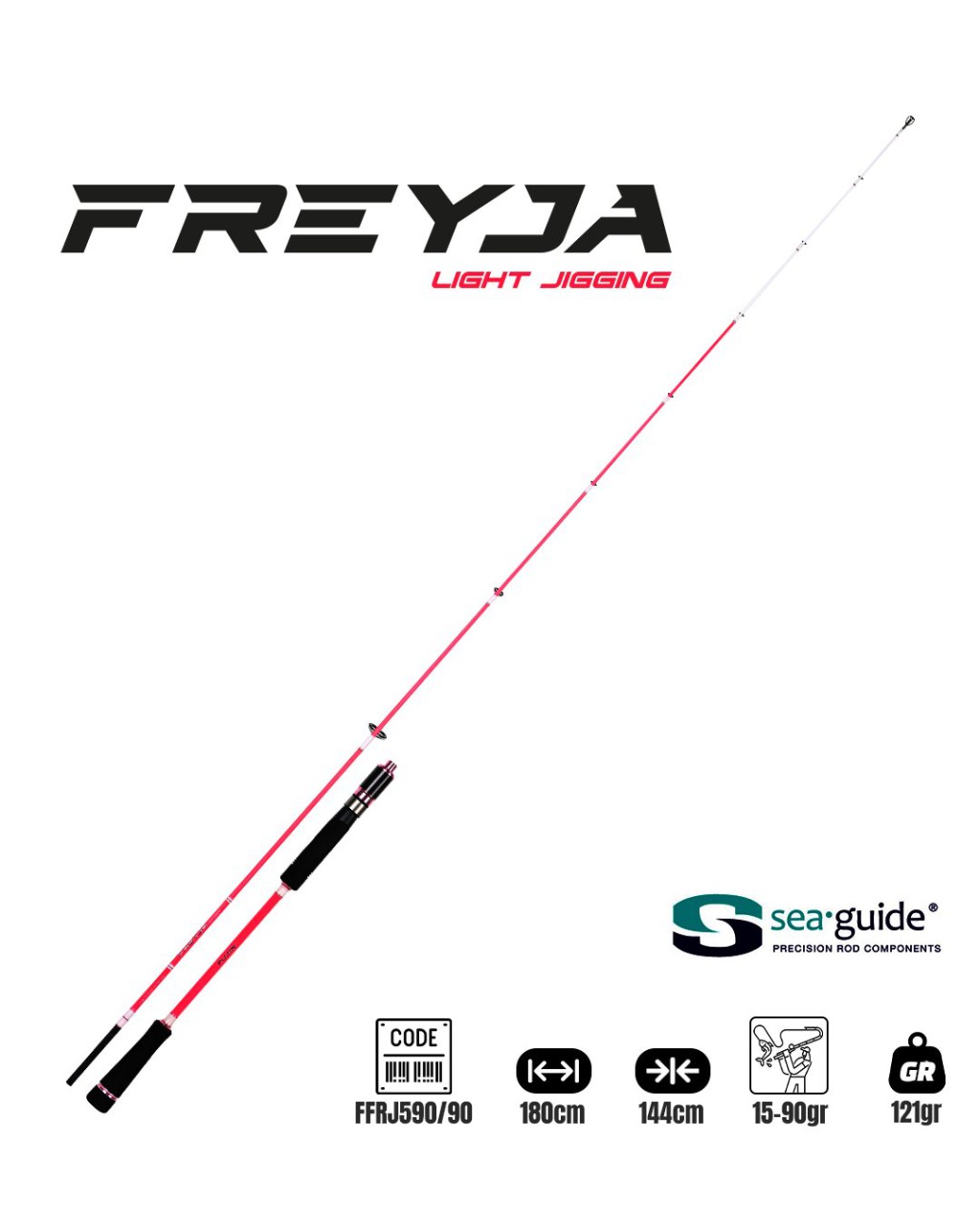 Fujin Freyja Light Jigging 180Cm 15-90Gr Jig Kamış