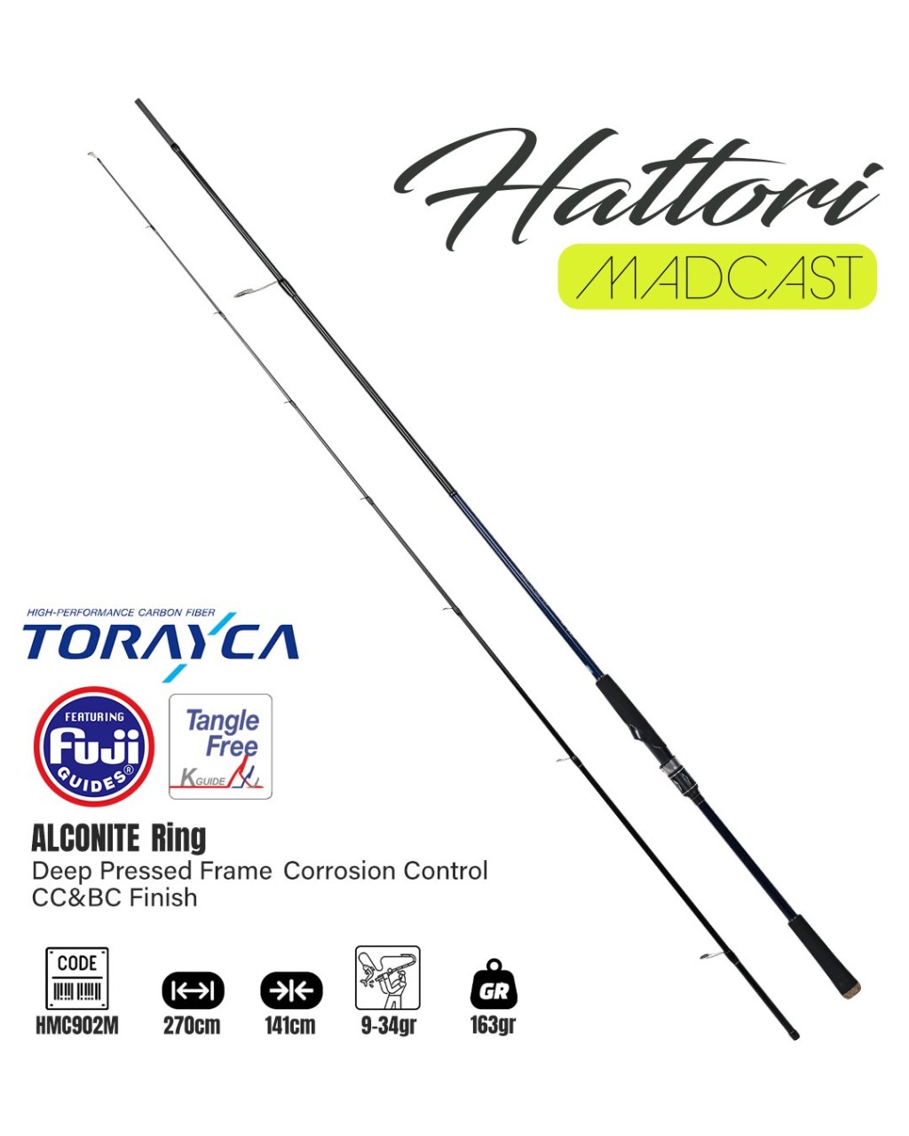 Fujin Madcast 270Cm 9-34Gr Spin Kamışı