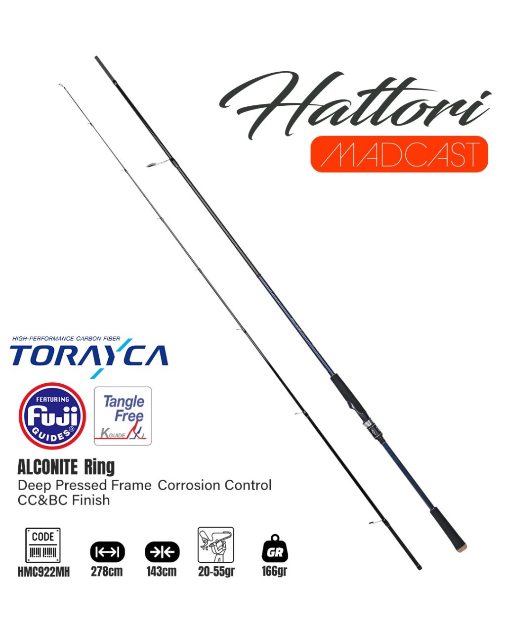 Fujin Madcast 288Cm 20-55Gr Spin Kamışı
