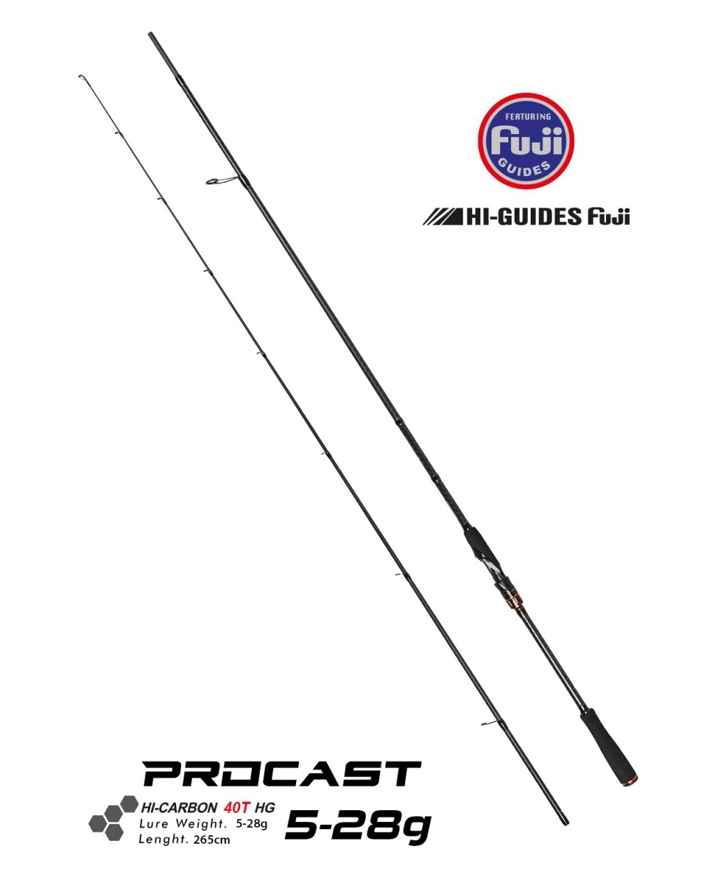Fujin Procast 265Cm 5-28 Gr Spin Kamışı