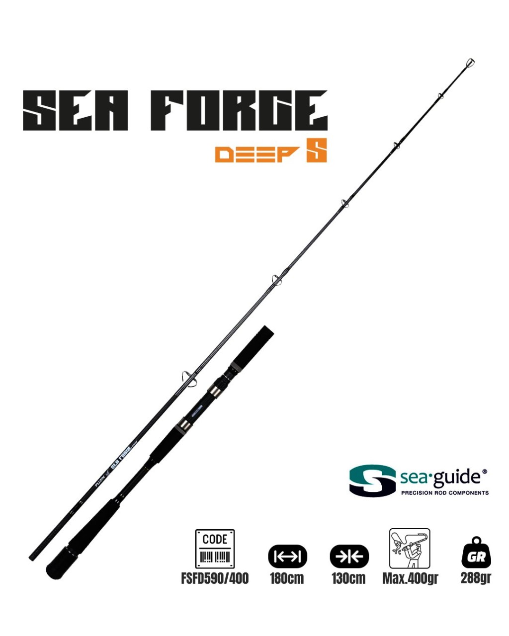 Fujin Sea Force Deep S 180Cm Max 400Gr Tekne Kamış