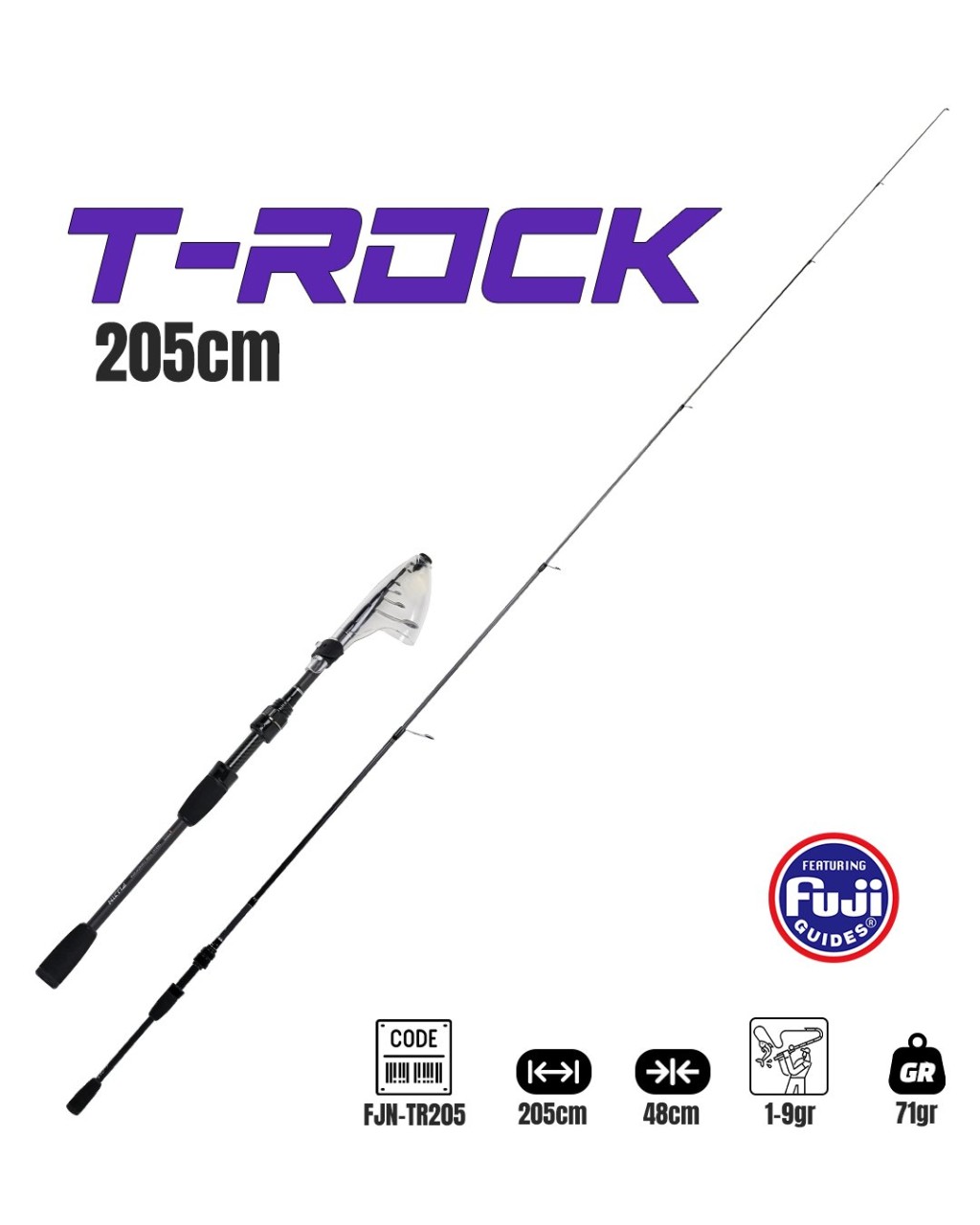 Fujin T-Rock 205Cm 1-9Gr Teleskopik Lrf Kamışı