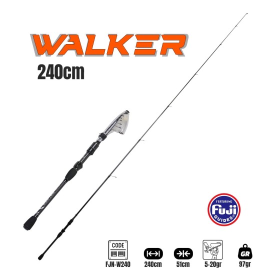 Fujin Walker 240Cm 5-20Gr Teleskopik Spin Kamışı