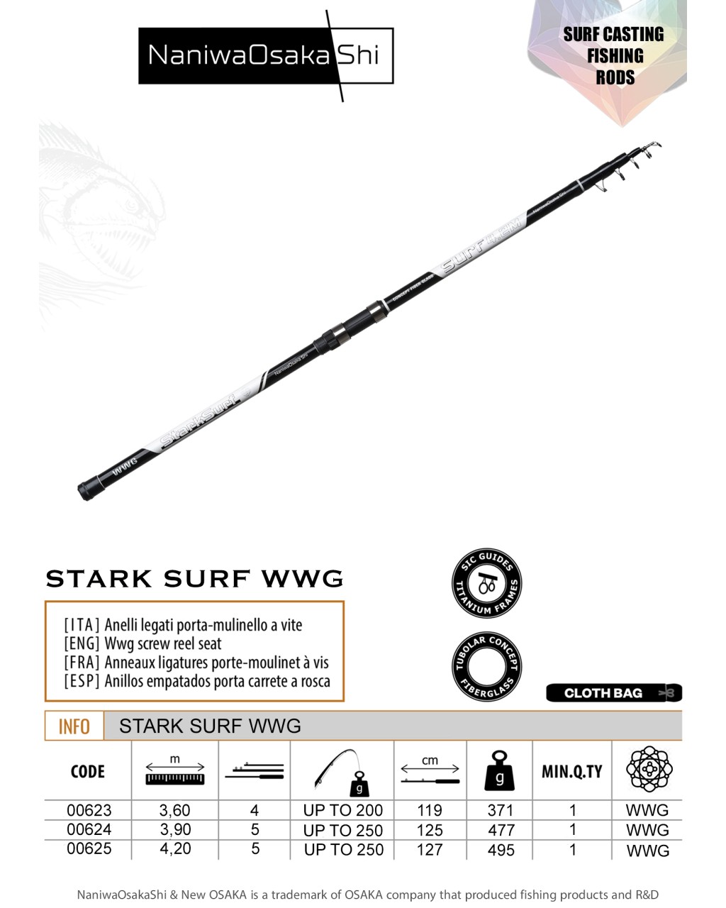 Nanıwaosakashı Stark Surf 3,90Cm 100-250