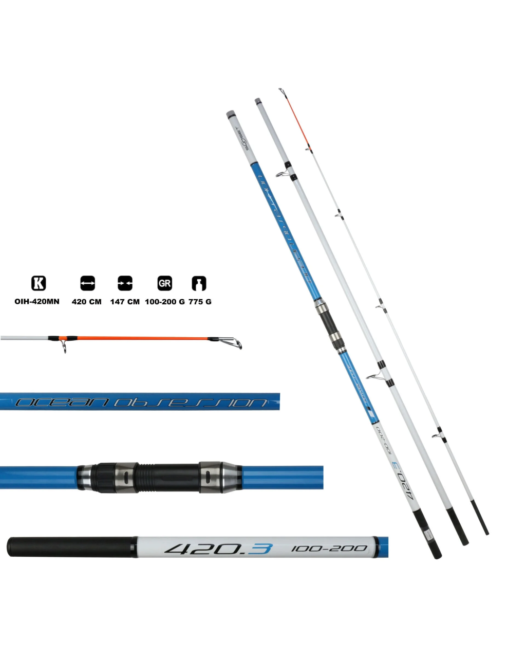 Ocean Obsession Power 420 Surf Kamışı 100-200 G