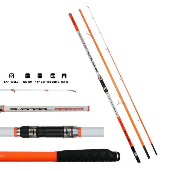 Skandal Adria Hybrid 420 Lc Surf Kamışı 100-200 G