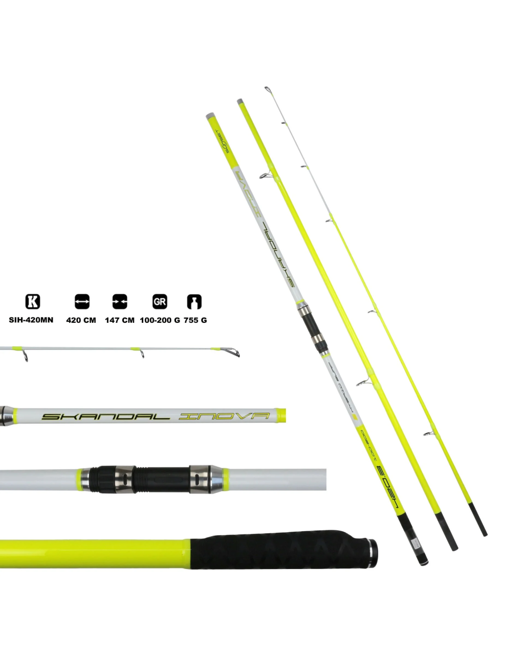 Skandal Inova Hybrid 420 Mn Surf Kamışı 100-200 G