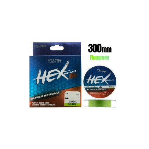 Fujin Hex 8X 300Mt. 0.10Mm Fluo Green