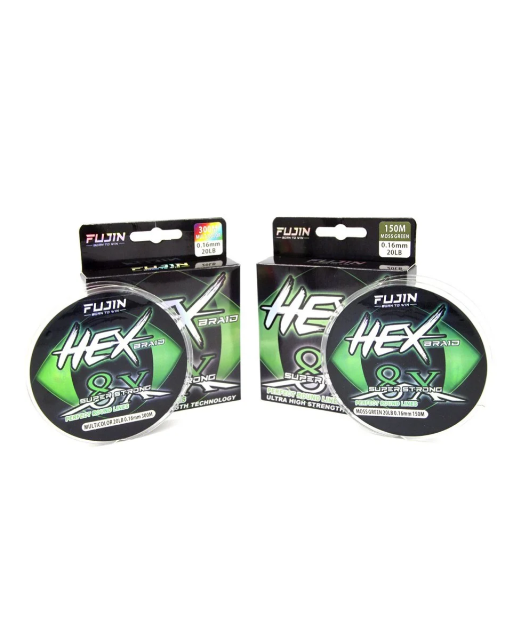 Fujin Hex 8X 150Mt. 0.10Mm Moss Green Pe Line