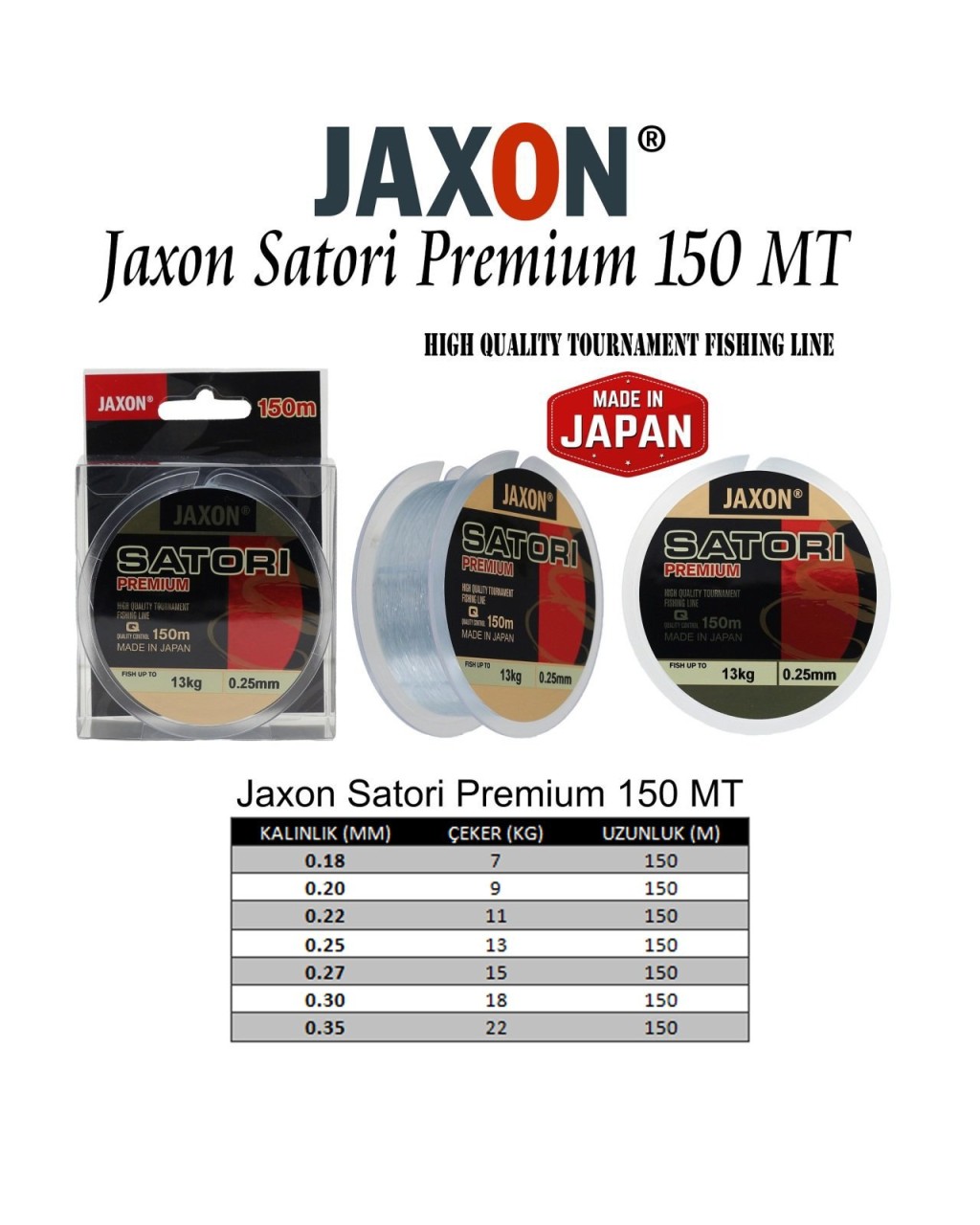Jaxon Satori Premium 150 MT 0,25 Mm