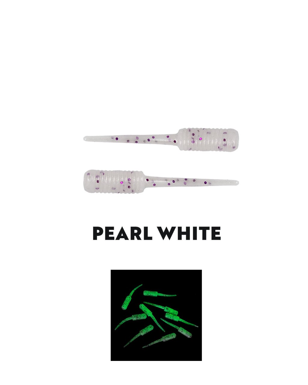 Fujin Baby Fry 2Cm Lrf Silikonu Pearl White Glow