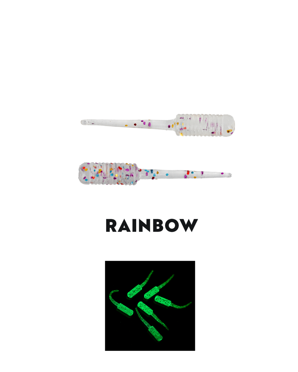 Fujin Baby Fry 2Cm Lrf Silikonu Rainbow Glitter