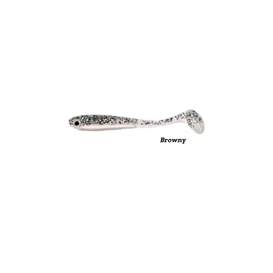 Fujin Bomb Shad 85Mm Slikon Balık Browny