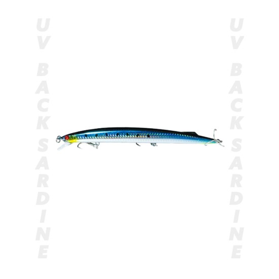 Fujin Kingjerk Sinking 19Cm 34Gr #Uv Back Sardine