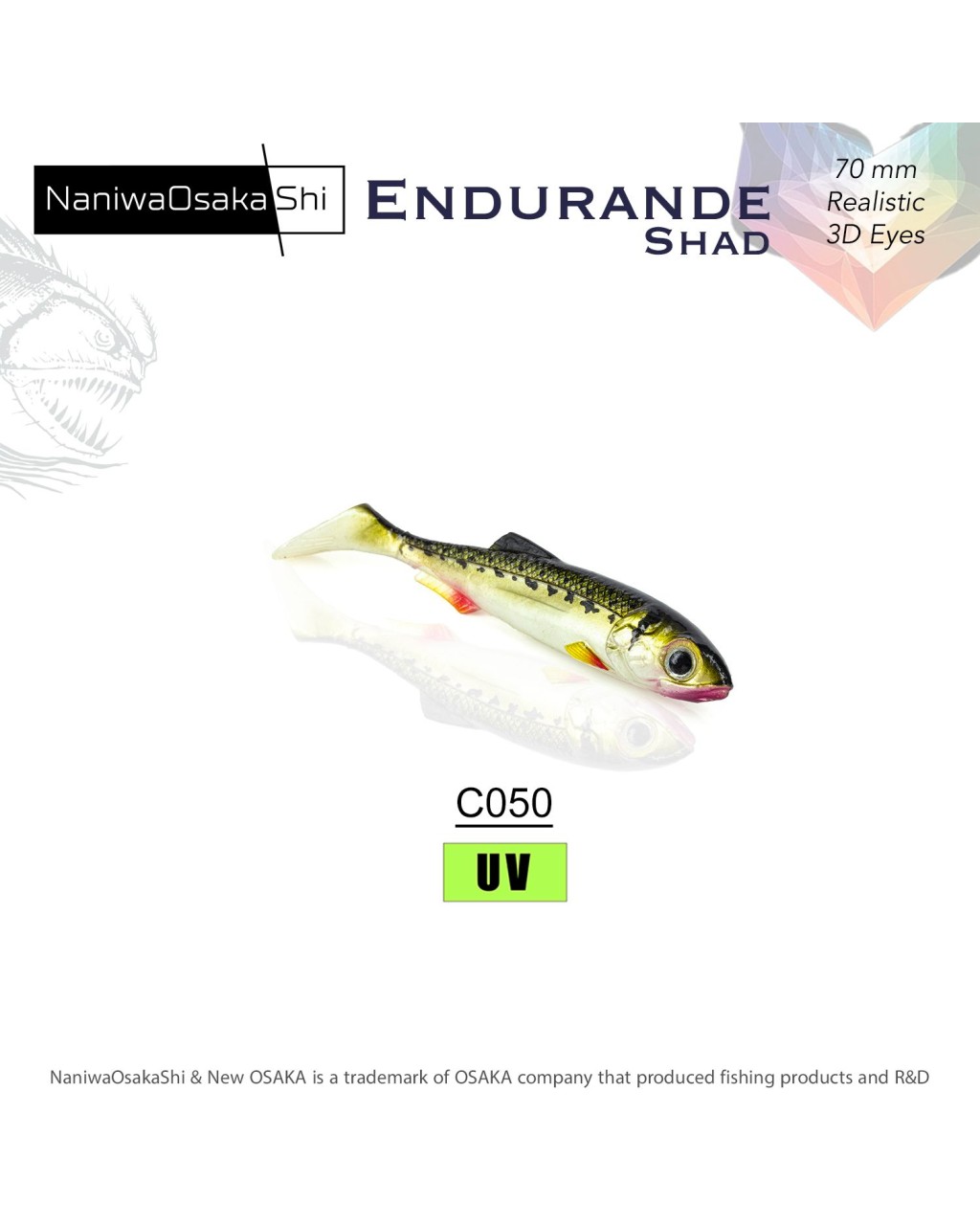 Nanıwaosakashı Endurande Shad 70Mm C050 Vairone