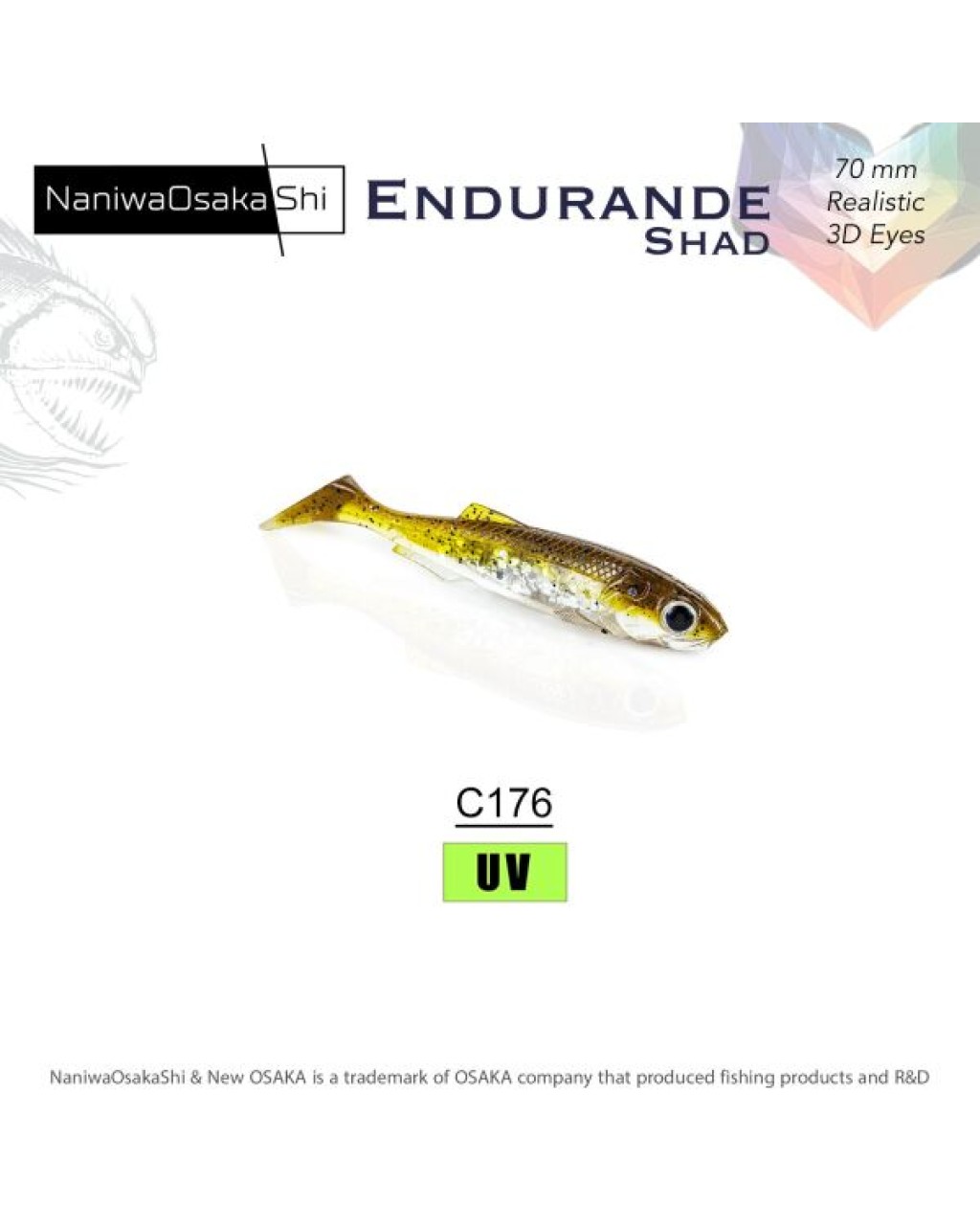 Nanıwaosakashı Endurande Shad 70Mm C176 Brown Back Silver
