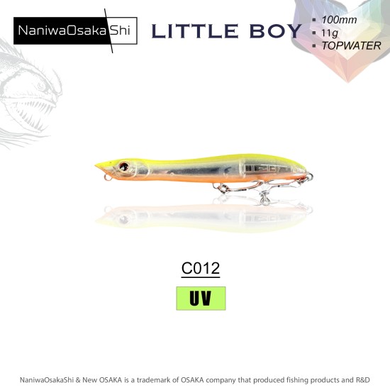 Nanıwaosakashı Lıttle Boy 100Mm 11Gr Topwater C012