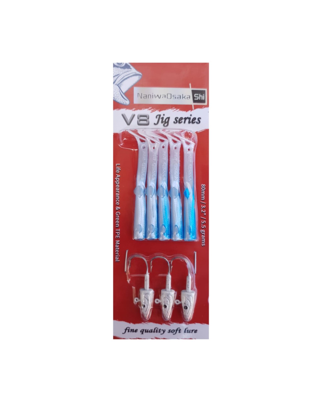 Osaka V8 Jig Series 10 Cm 10 Gr Silikon Yem Blue