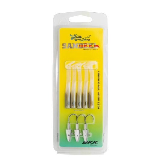Sandeel Silikon 80 Mm Sl-808 Silver Bait