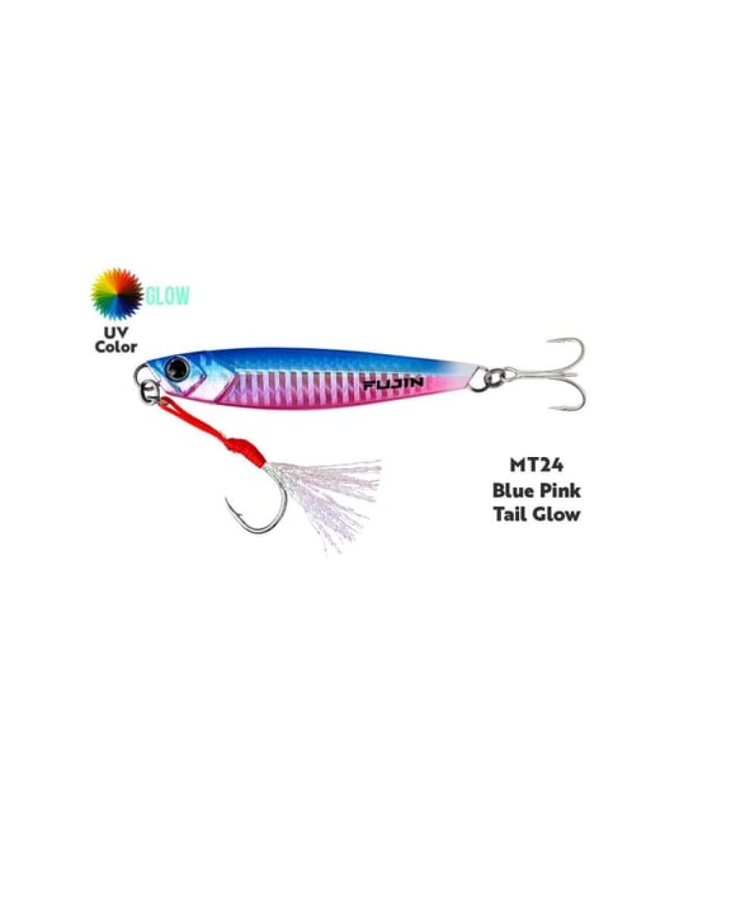 Fujin Jig-X 30Gr Mt24 Blue Pink Tail Glow