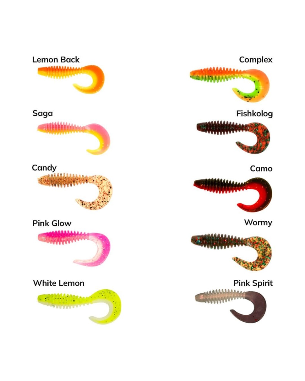 Caretta Curly 5 Cm LRF Silikon Yem Caretta Curly 5 Cm LRF Silikon Yem