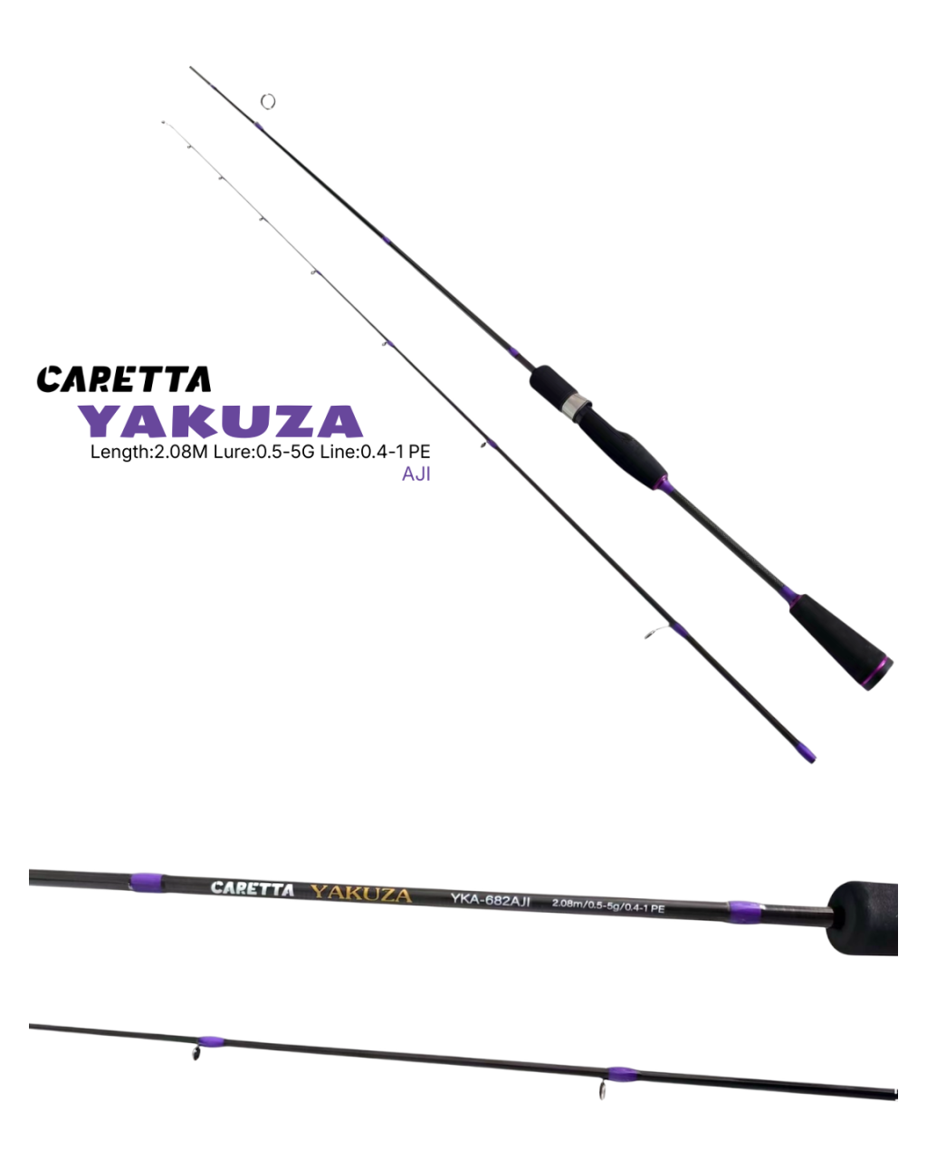 Caretta Yakuza Aji 0.5-5g 2.08m Lrf Kamışı