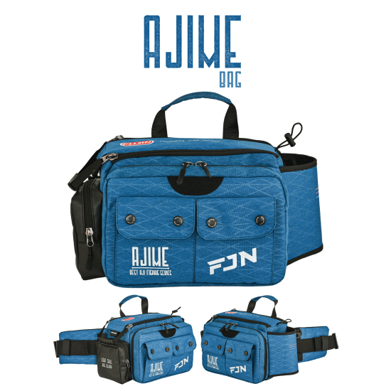Fujin Ajime Bel Çantası İndigo - Balıkçı Çantası Fujin Ajime Bel Çantası İndigo - Balıkçı Çantası
