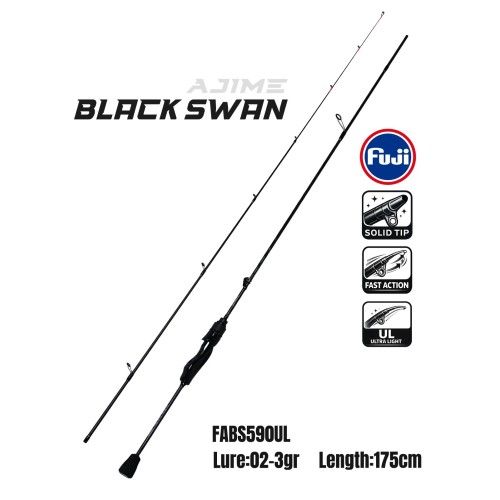 Fujin Ajime Black Swan 175cm 02-3gr Aji Lrf Kamışı